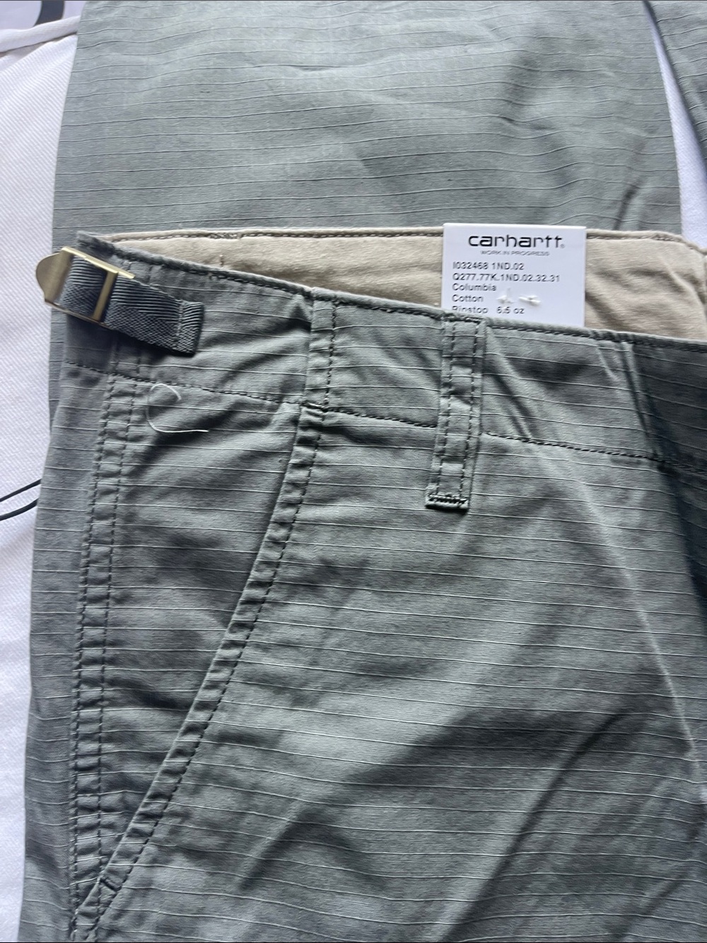 Carhartt Sage Green Cargo Work Pants - Picture 7 of 8